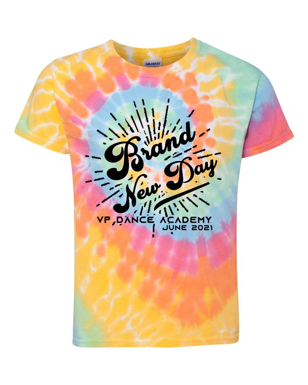 VP Dance Academy Tie-Dye T-Shirt - Brand New Day June 2021 - YOUTH